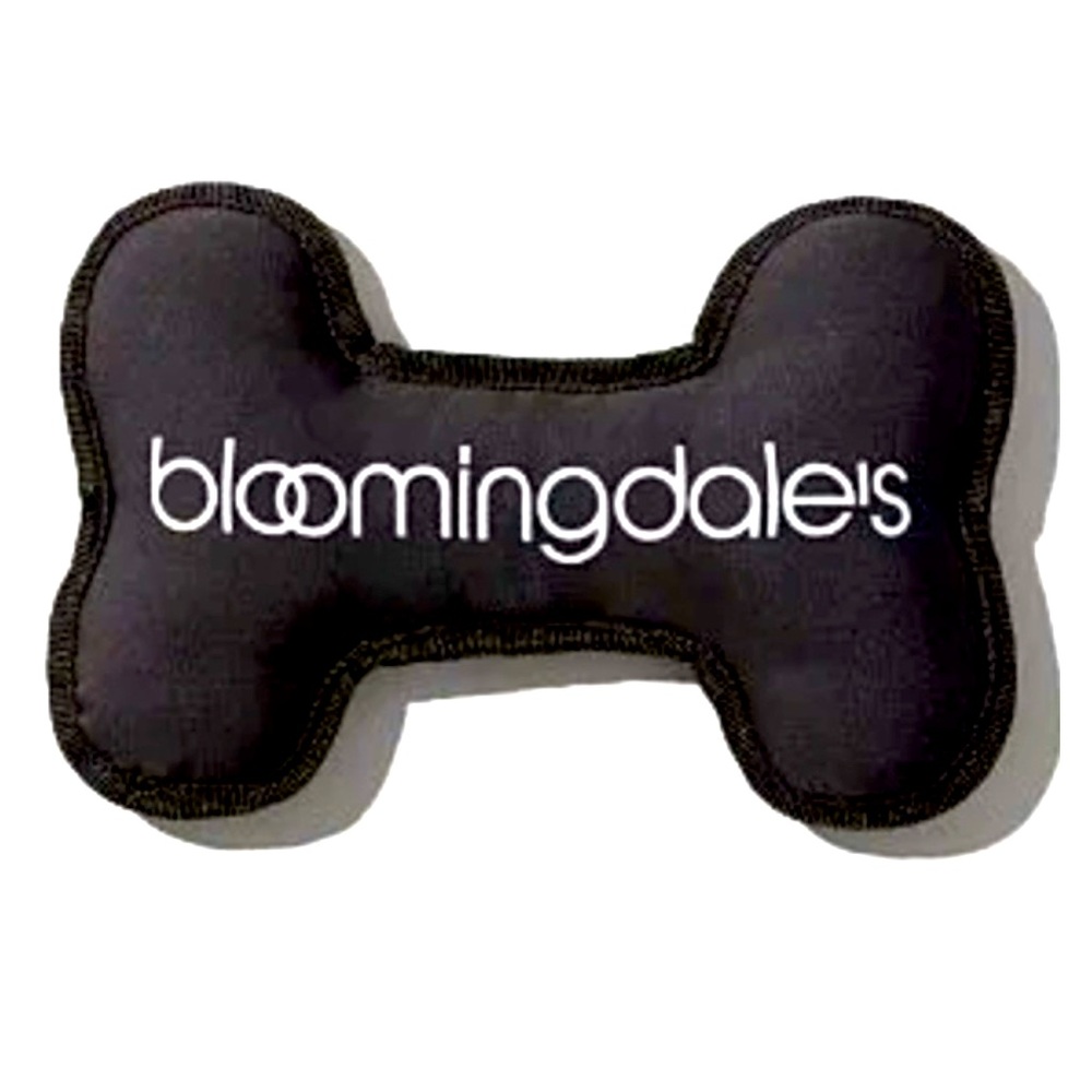 Luxury Designer Dog Toy “BLOOMINGDALE’S” Dog Bone Squeaky Chew Fetch Bougie Toy
